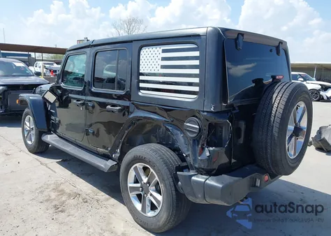 2023 Jeep Wrangler Sahara из США, поврежденный, VIN 1C4HJXEN5PW508257